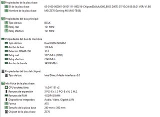 MSI Z370 M5 + i7 8700K + 64GB DDR4 + Disipador