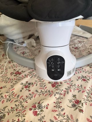 Hamaca para bebé negra con mosquitera