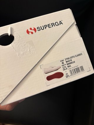 Superga Talla 45 Blancas Nuevas