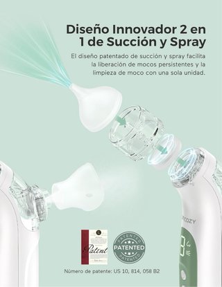 Aspirador Nasal Bebé Momcozy 2 en 1 SIN ESTRENAR