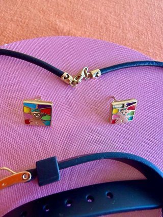 Conjunto Tous Mosaico Original  Oro Macizo 18k