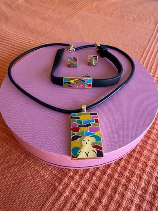 Conjunto Tous Mosaico Original  Oro Macizo 18k