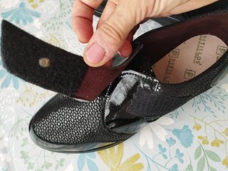Zapatos Pitillos Mujer Negros Charol y Piel