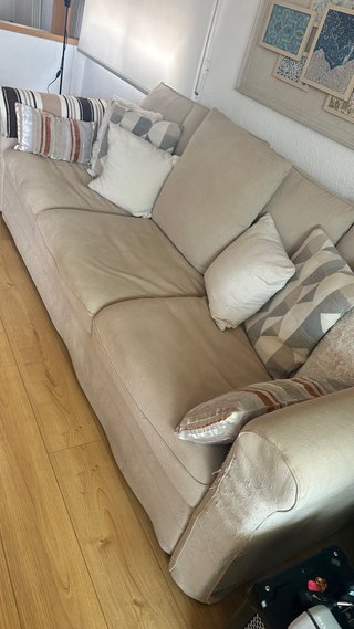 Sofá Ikea Beige Tela
