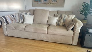 Sofá Ikea Beige Tela