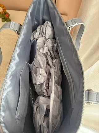Borsa Carpisa donna fantasia grigio/blu NUOVA
