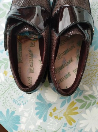 Zapatos Pitillos Mujer Marrones de Piel y Charol