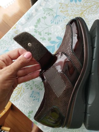 Zapatos Pitillos Mujer Marrones de Piel y Charol