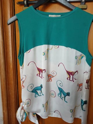 Camiseta P. Garcia Mujer Estampado Mono