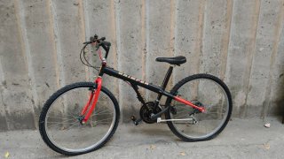 Mountain Bike Grimper Nera e Rossa