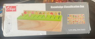 Juego Clasificación Montessori Madera