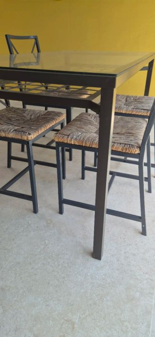 Conjunto 2 mesas + 8 sillas terraza