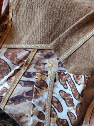 Giacchetta vintage Luis Civit con stampa animalier, taglia 44