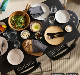 Mesa comedor/oficina negra 110x67