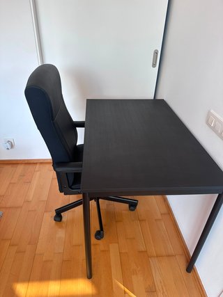 Mesa comedor/oficina negra 110x67