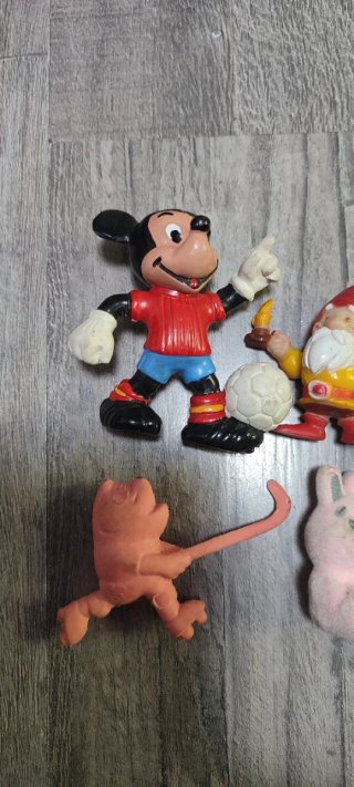 Lote Figuras PVC Vintage Mickey + Maquinita