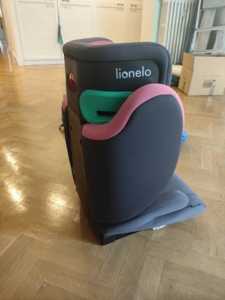 Silla coche infantil negra y rosa