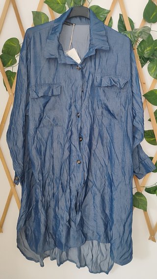 Vestido camisero denim talla XXXL