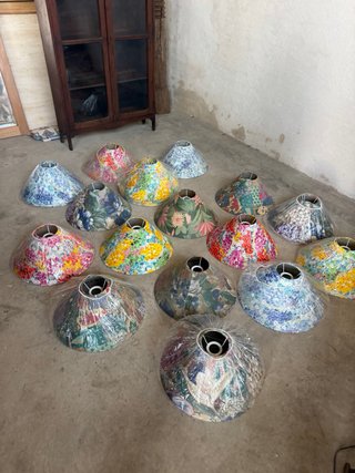 Tulipani per lampade con stampa floreale