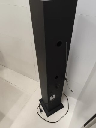 Torre de Sonido Negra y Azul de Energy System