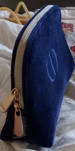 Pochette Dior velluto blu
