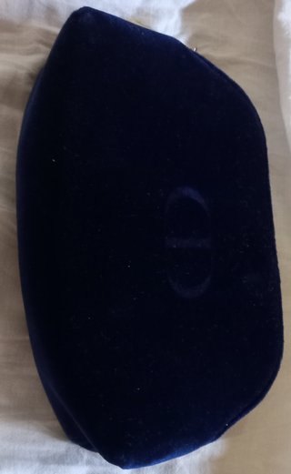 Pochette Dior velluto blu