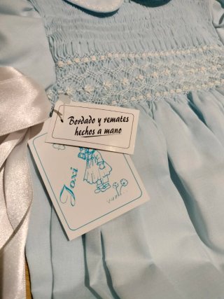 Conjunto bebé azul smock