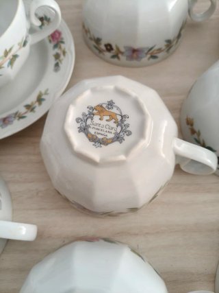 Juego de café Santa Clara porcelana floral