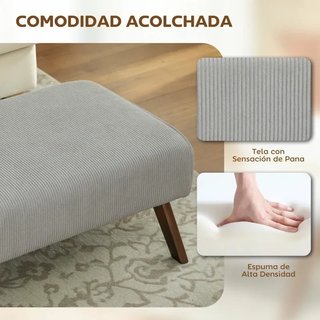 Reposapiés de salón gris