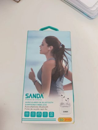 Auriculares Bluetooth SANDA Blancos