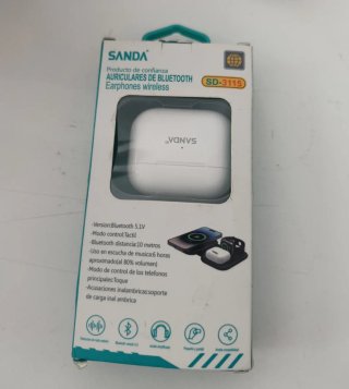 Auriculares Bluetooth SANDA Blancos