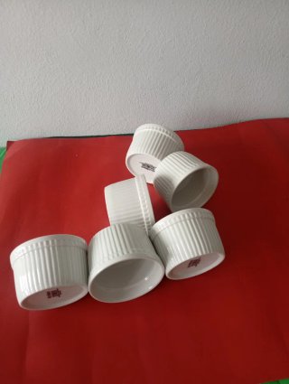 6 Moldes para Soufflé de Porcelana