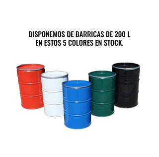 Mesa Bidón Negra Metal/Madera