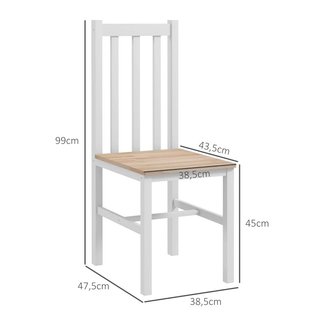 Juego de 2 Sillas Comedor