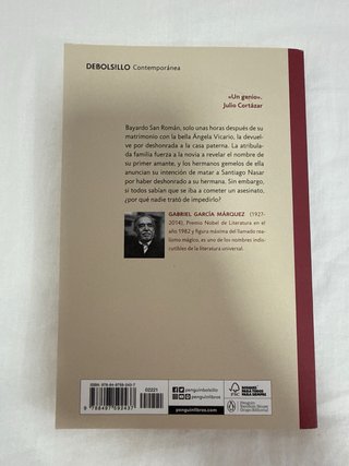 Libro Crónica de una muerte anunciada