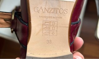 Scarpe Ganzitos in pelle vino taglia 38