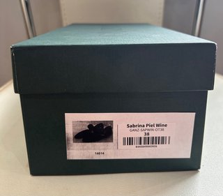 Scarpe Ganzitos in pelle vino taglia 38