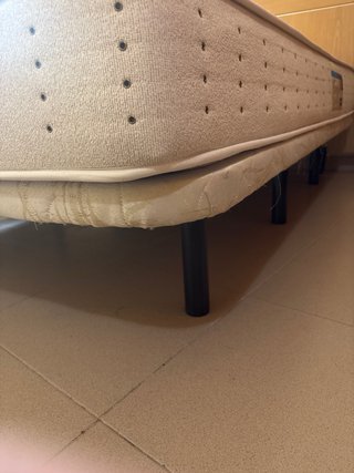 Cama y somier 135cm