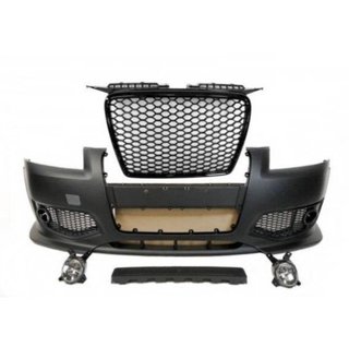 Paragolpes Delantero Audi A3 05-08 Look RS3 Black