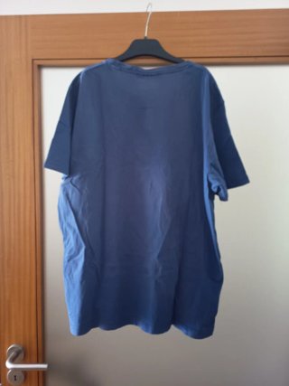 T-shirt homem Mike Davis azul