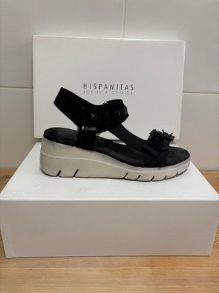 Sandalias Hispanitas Negras Mujer