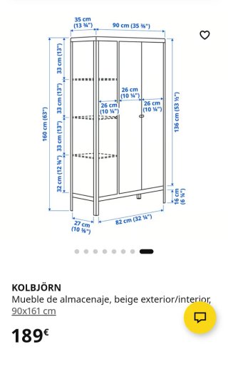 Mueble exterior Ikea Kolbjorn