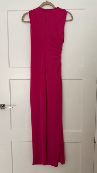 Vestido largo rosa Zara