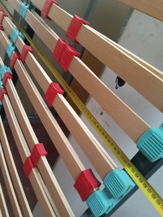 Somier 135cm madera y plástico