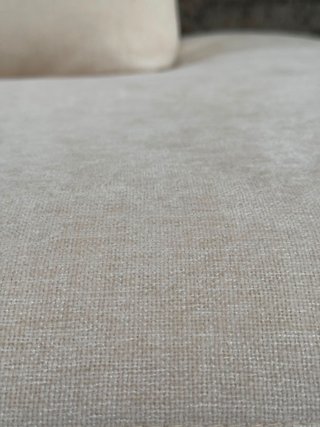 Sofá modular desenfundable Alea 5 plazas chenilla chaise longue izquierdo crudo 340 cm.