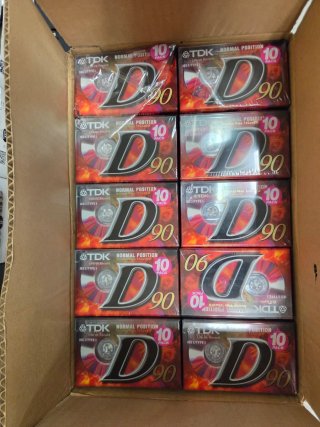 100 Cassette TDK D90 Nuove Sigillate (10x10)