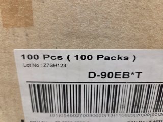 100 Cassette TDK D90 Nuove Sigillate (10x10)