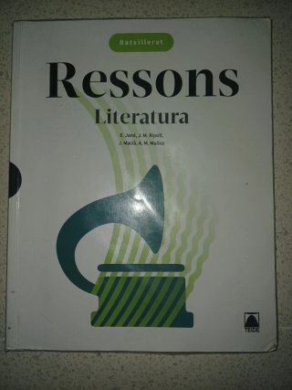Libro de catalán de 1° de bachillerato.