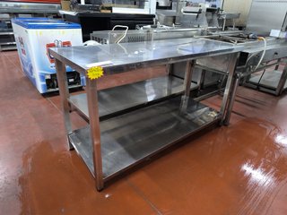 Mesa Acero Inoxidable con Balda