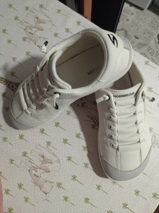 Zapatillas Hobibear Talla 37 Blancas y Grises